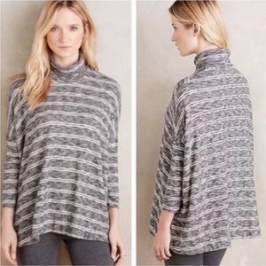 Anthropologie Postmark  Mika Turtleneck Striped Women's Sweater M
